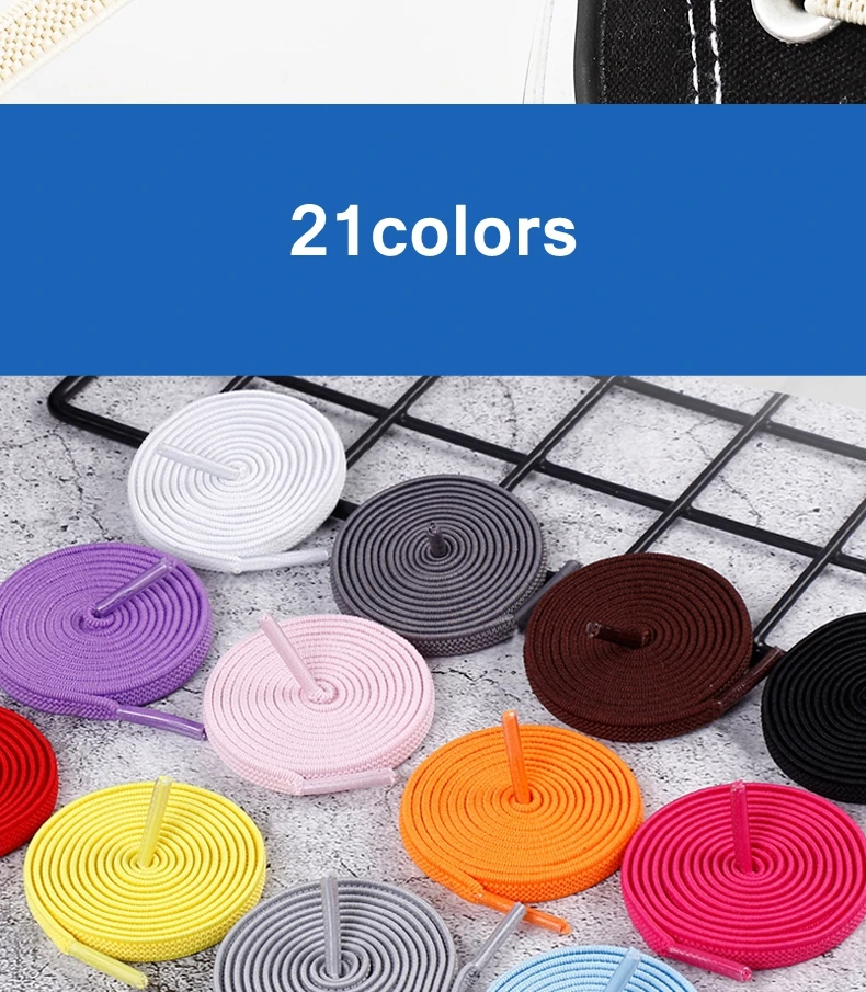 1 Pair No Tie Shoelace Elastic Shoelaces Leisure Sneakers Quick Flat Shoelaces Lazy Shoe Laces Nice Buckle Kids and Adult Unisex 1 Pair No Tie Shoelace Elastic Shoelaces Leisure Sneakers Quick Flat Shoelaces Lazy Shoe Laces Nice Buckle Kids and Adult Unisex