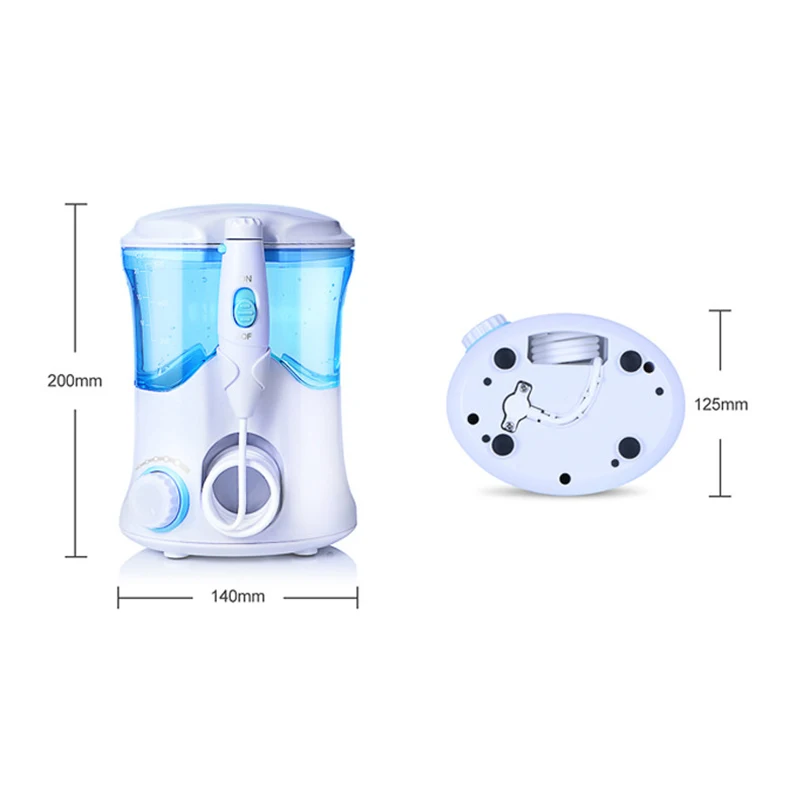 

Water Dental Flosser Oral Dent Jet Multifunctional Irrigator Dental Care Kit Teeth Cleaner Water Pick with 7 Nozzles US Plug/EU