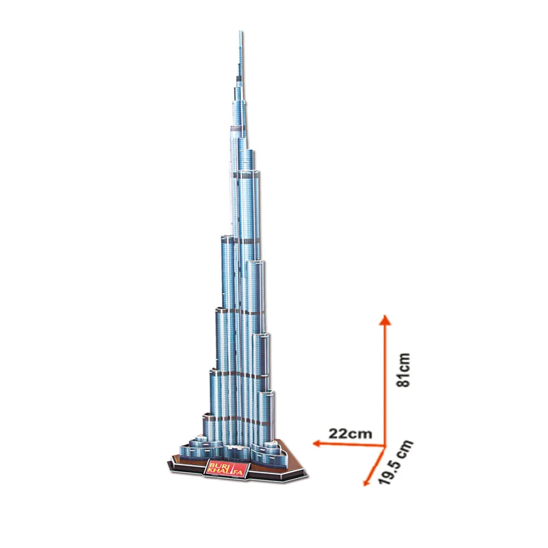 3D DIY Dubai Burj Khalifa Tower Model Puzzle Toy Children Education Learnig  Toys for Gifts|Puzzles| - AliExpress