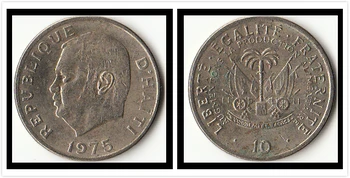 

Haiti 10 Centimos Coin Caribbean Latin America 100% Real Original Coins Collection