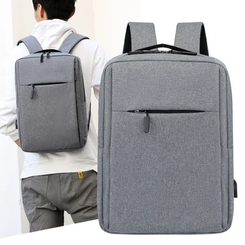 

Men backpack Computer bag with external charging port Zippered Oxford Large capacity school bag High Quality traveling backpack