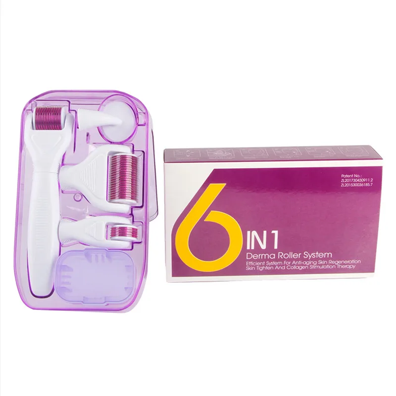 Hot Sale DRS 6 in 1 Derma Roller 12/300/720/1200 Needles MicroNeedle Therapy Dermaroller Kits For Skin Care | Красота и здоровье
