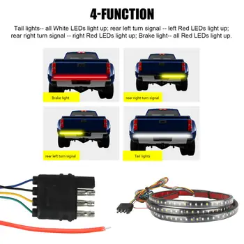 

1pc ​LED Tailgate Light Bar 60" Strip Reverse Brake Replacement Durable
