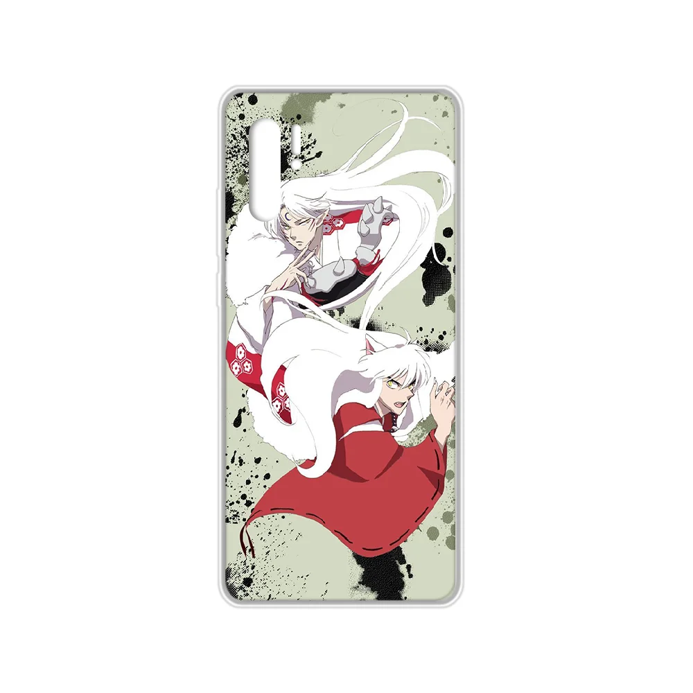 Аниме Inuyasha чехол для телефона HUAWEI p 8 9 10 20 30 40 P pro Smart 2017 2019 Z lite Прозрачный Бампер