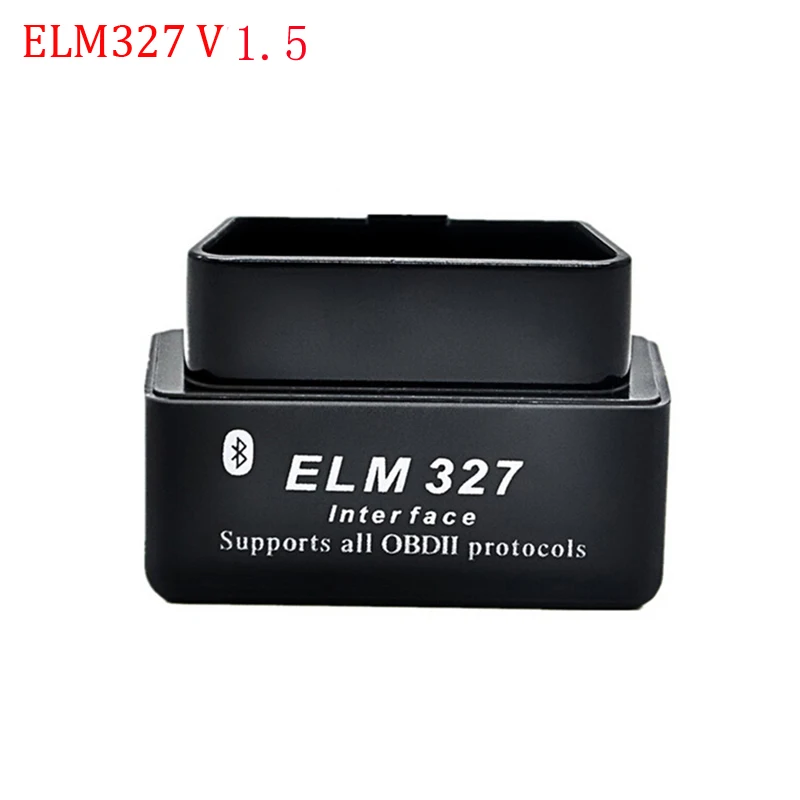 Супер ELM327 V1.5 Мини ELM327 Bluetooth адаптер OBD2 elm327 автоматический диагностический интерфейс ELM 327 OBDII автомобильный считыватель кодов проверочный двигатель - Цвет: elm327 V1.5black