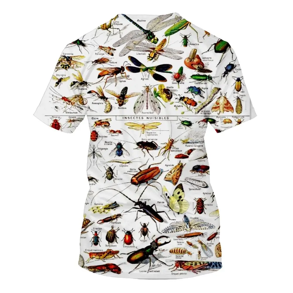 SONSPEE Anime Fashion Mens 3d T Shirt 3D All Over Printed Insects Birds Clothes T Shirts Summer Harajuku Casual Unisex T-Shirts