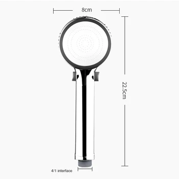 

High Pressure Shower Head 3 Spary Setting with Pause Switch Water Saving Detachable SP99
