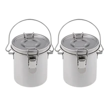 2 упаковки художника переносная живопись кисти Вымойте ведро мыть перо горшок из нержавеющей стали акварель масляная краска моечная машина Искусство Suppli