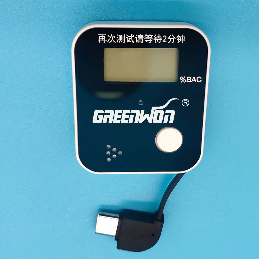 

GREENWON Digital Breath Alcohol Tester Analyzer Breathalyser Non-Contact Blowing Type C Phone Charge Breathalyzer