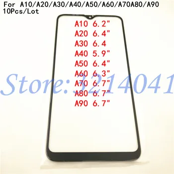 

10Pcs/Lot For Samsung Galaxy A10 A20 A30 A40 A50 A60 A70 A80 A90 Front Glass Touch Screen LCD Outer Display Panel Top Lens Cover