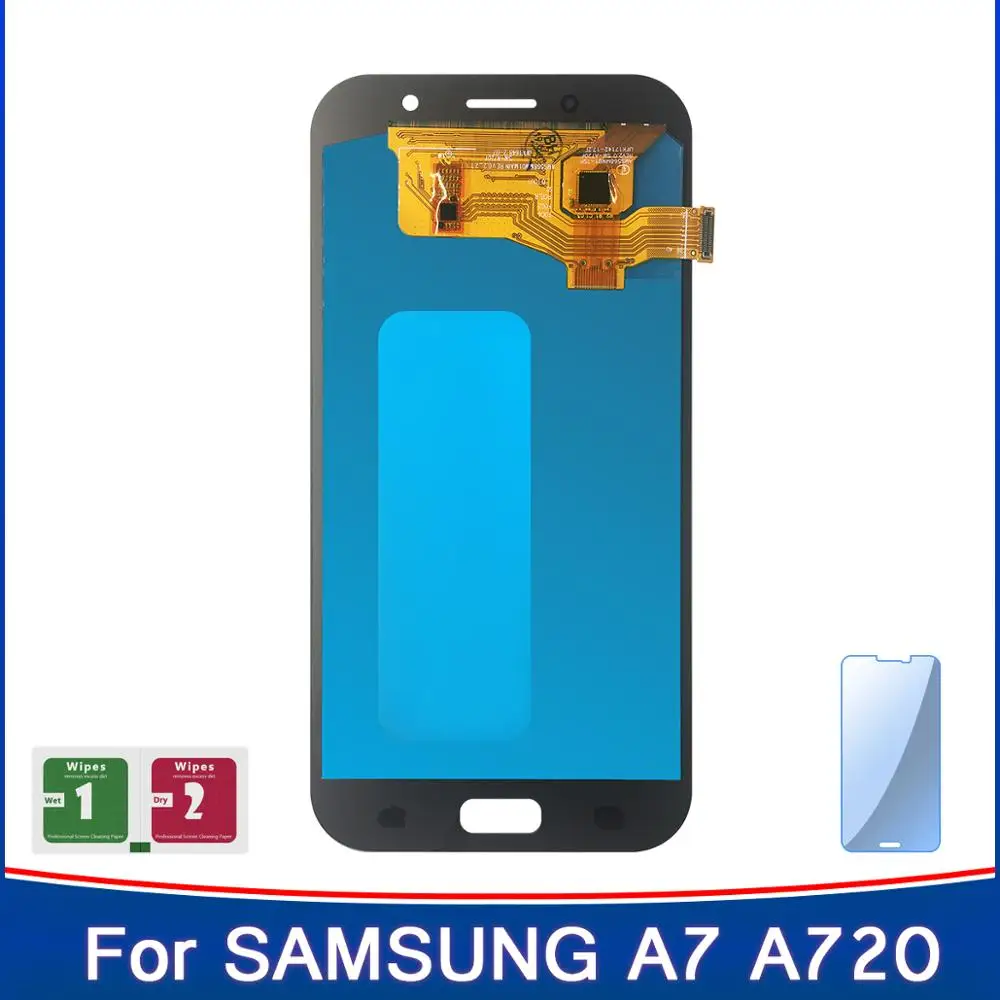 Высококачественный ЖК-дисплей A7 для Samsung Galaxy 2017 A720 A720F A720M ЖК-сенсорный экран