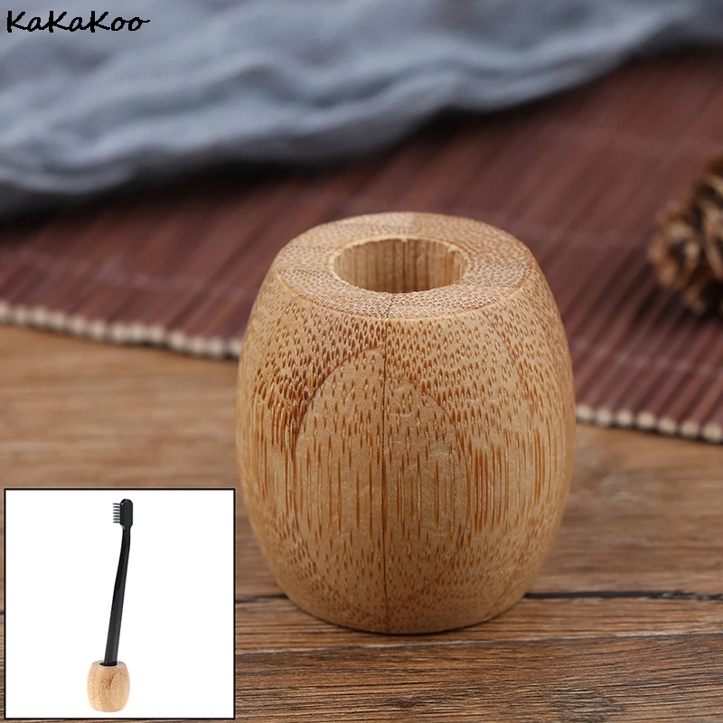 

Eco Friendly Bamboo Toothbrush Holder Wooden Toothbrush Bathroom Stands Natural Vegan Toothbrush Zero Wast Accessories Tools