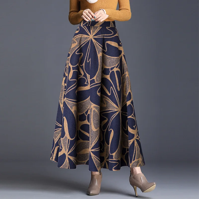 women's plus size maxi skirts queen size