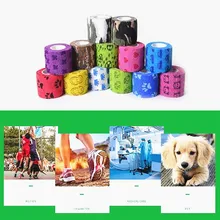 Лента с рисунками Водонепроницаемая самоклеящаяся эластичная повязка мышечная лента для первой помощи ПЭТ лента 5 см* 450 см Размер M аптечки 1 шт