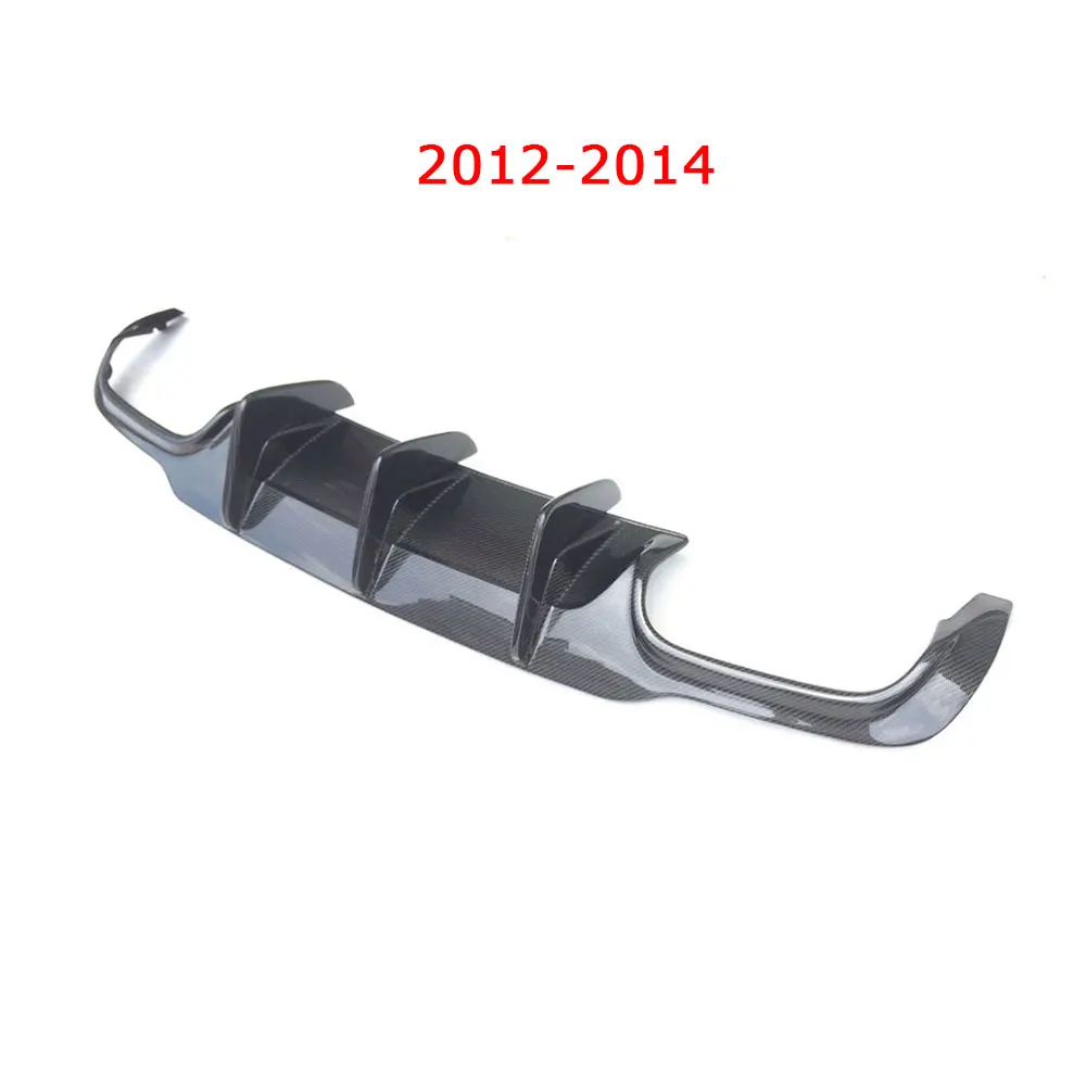 2012-2014 Для W204 рассеиватель задней губы для Benz C Class W204 C300 C63 AMG Спорт 2008- плавники Акула Стиль противоскользящая пластина Защита бампера автомобиля - Цвет: 2012-2014