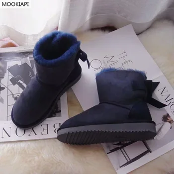 

In 2019, China's latest sheepskin and fur women's snow boots, pure wool women's fashionable short barrel snow boots, five colors