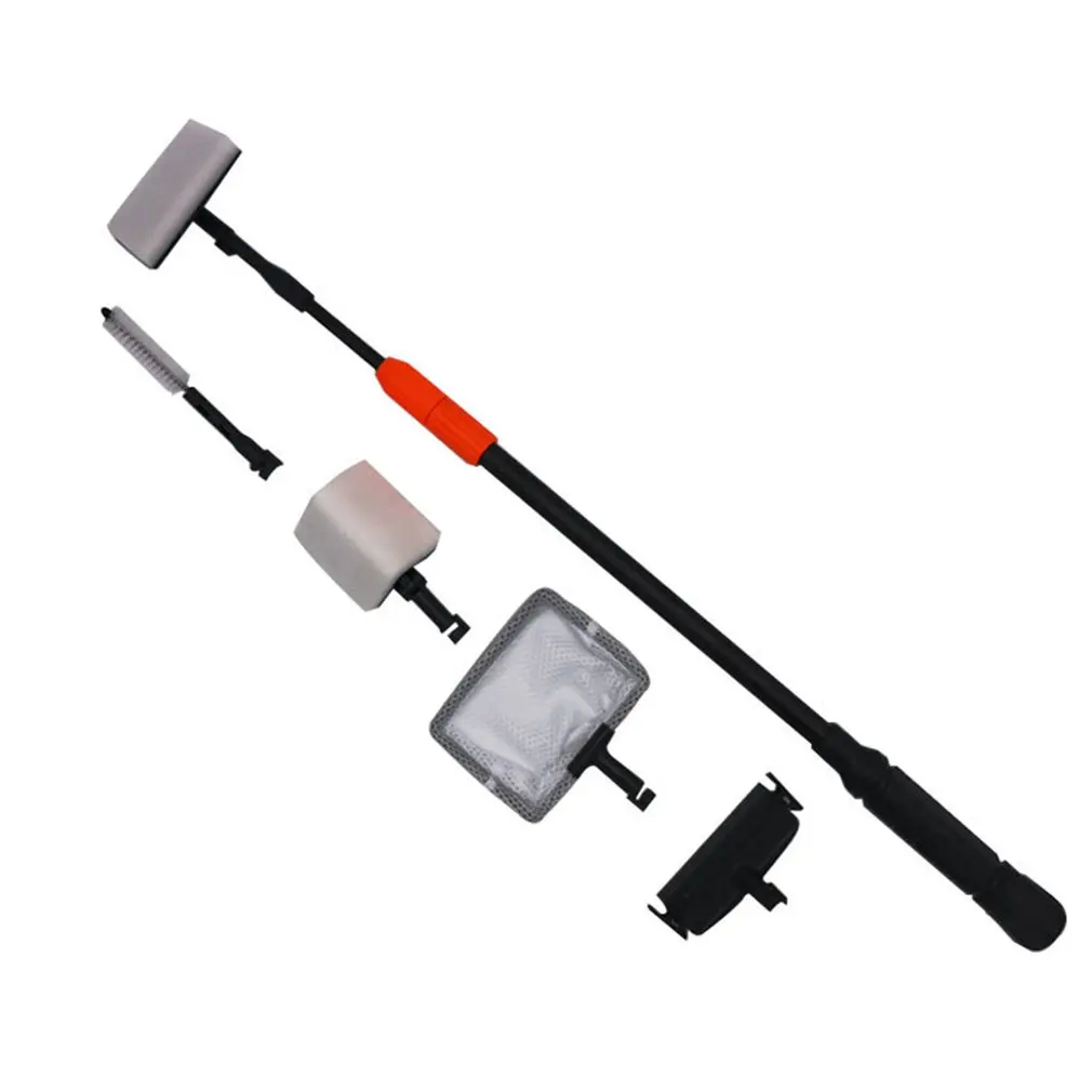 

Aquarium Fish Tank Aquarium Cleaning Tool Fish Tank Cleaning Brush Long Handle Five-In-One With Telescopic Cleaning Kit