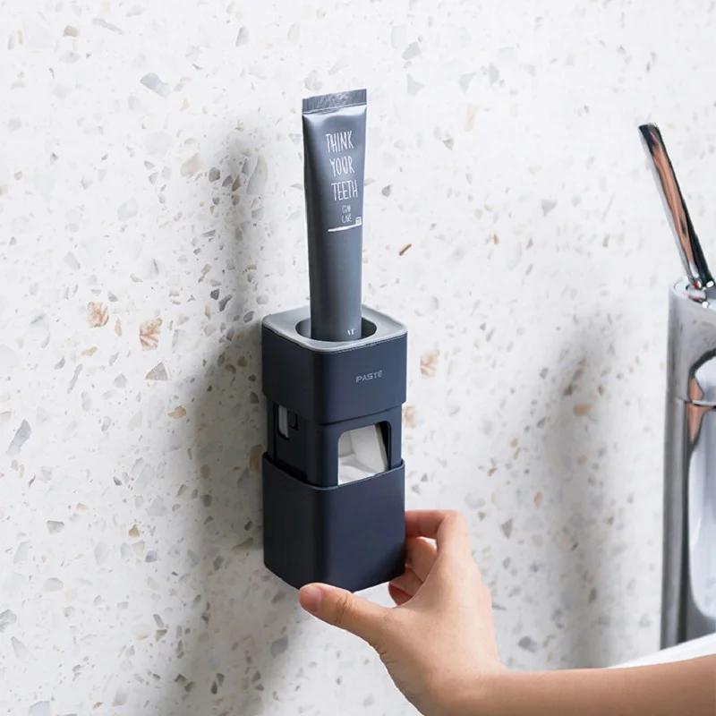 Wall Mounted Automatic Toothpaste Squeezer Tooth Paste Dispenser Waterproof Accessories Holder Bathroom Supplies | - Цена: 