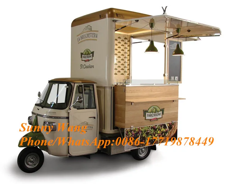 Итальянский мотоцикл трехколесный Piaggio Tuk Ape Piaggio Fruit Truck
