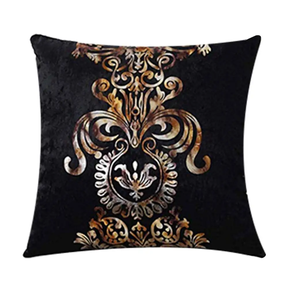 Meijuner Cushion Cover New Personality Bronzing flocking Pillowcase PlushThrow Pillowcase For Home Party Sofa Festival Decor