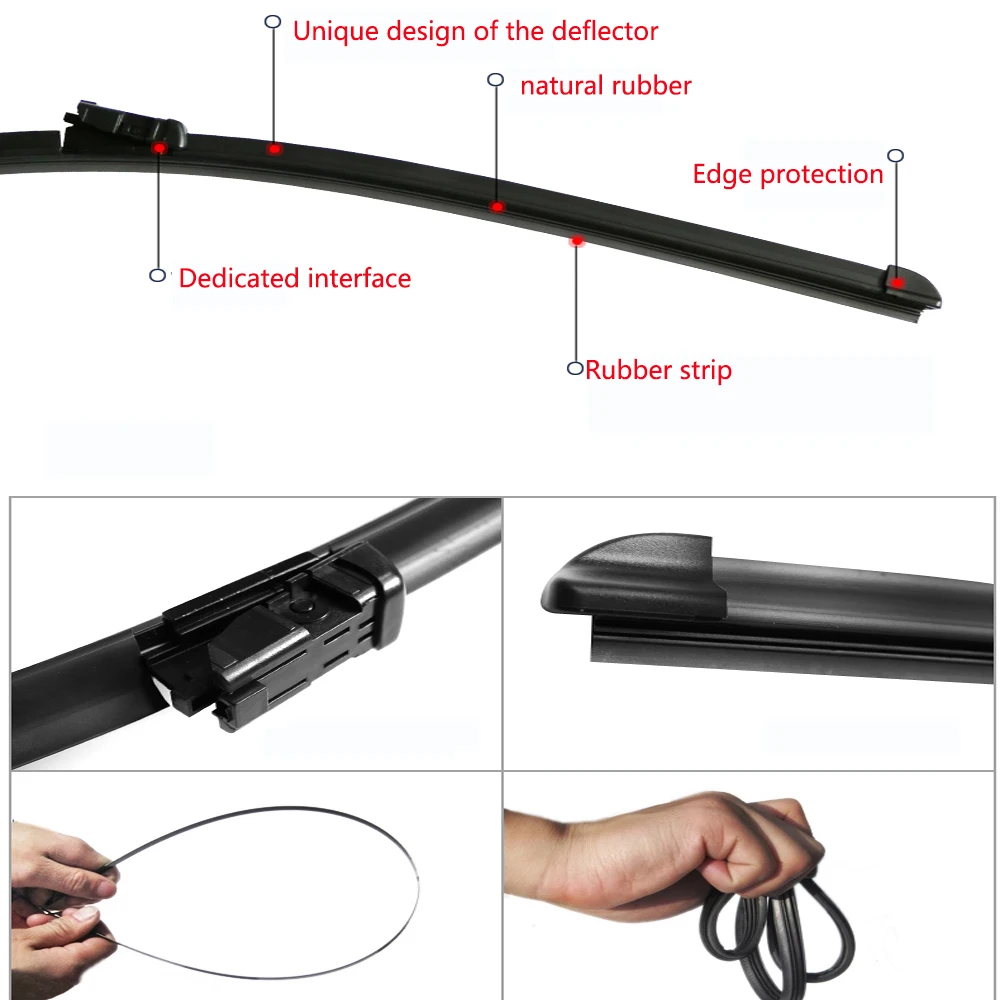 Стеклоочистители для лобового стекла автомобиля Volkswagen VW Rabbit Fit кнопочные рычаги