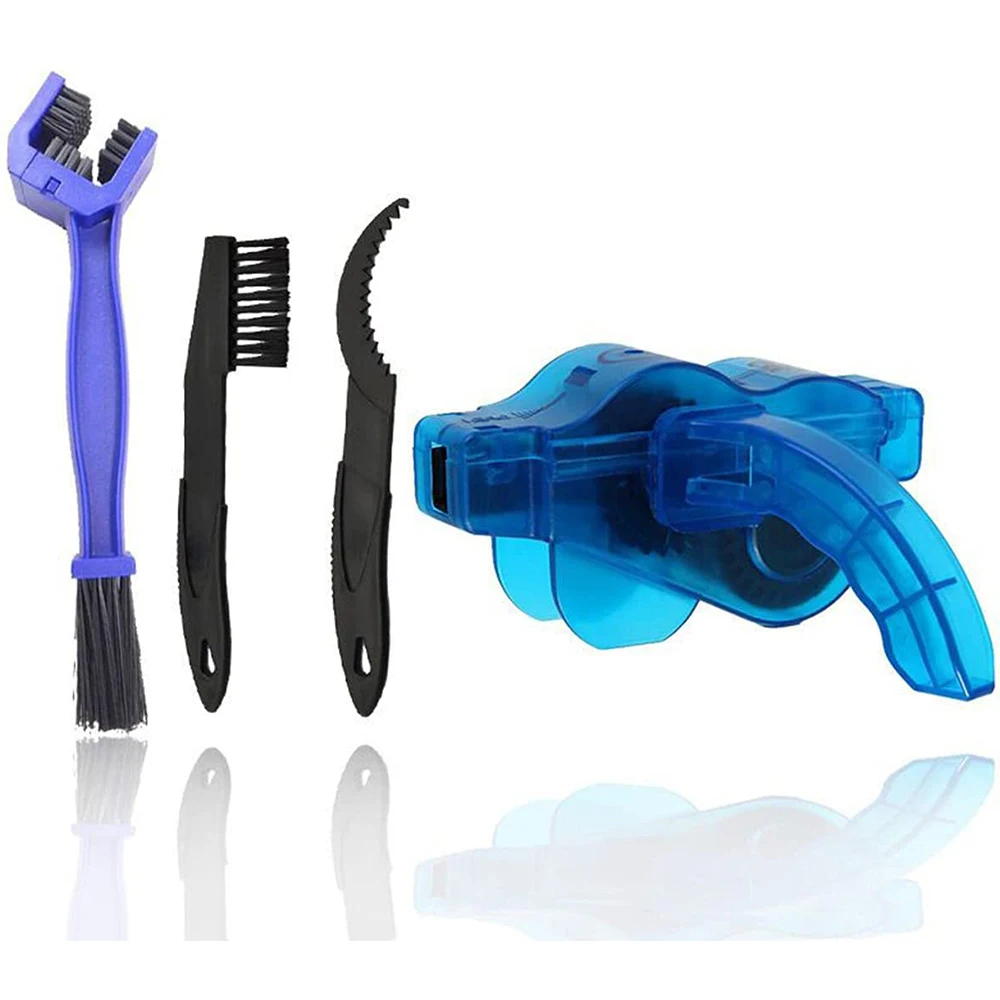 

Bicycle Cleaning Brush Tool Kit with Chain Washer and Gear Cleaning Crank Brush for Maintenance of Sprockets and Tires