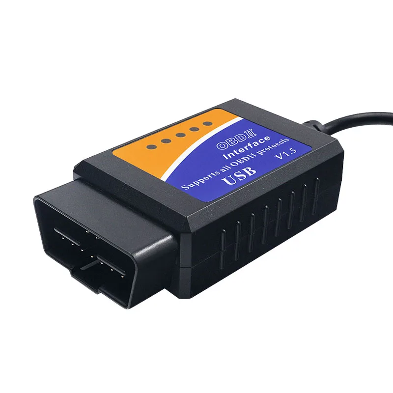 ELM327 USB интерфейс ELM 327 в 1,5 OBD 2 V1.5 автоматический сканер ELM-327 EML327 автоматический автомобильный диагностический инструмент