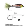 ICERIO 3PCS Epoxy Body Minnows Streamer Flies Trout and Rainbow Trout Fishing Fly Lure Bait #4 ► Photo 2/6