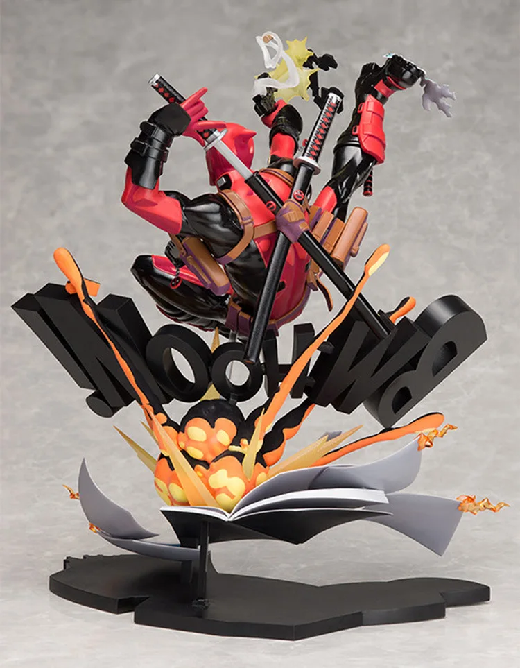 

Wansheng Anime Cartoon Small Base Deadpool Scene Deadpool Breaking Dimensional Wall Garage Kit