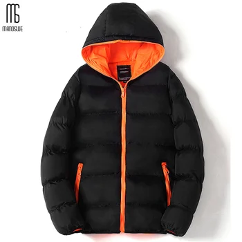 

Manoswe Warm Solid Zip Up Jacket Men Winter Slim Lightweight Cotton Jacket Coats Casual Clothes Outwear Windbreaker Jaqueta