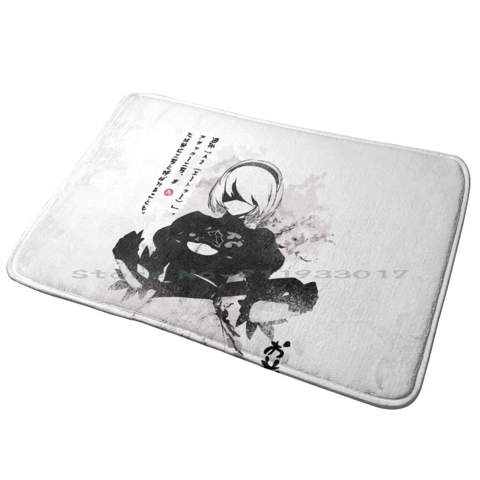 Nier : Automata 2b Japan Ink ー _ коврик для входной двери ванной Видеоигра видеоигр