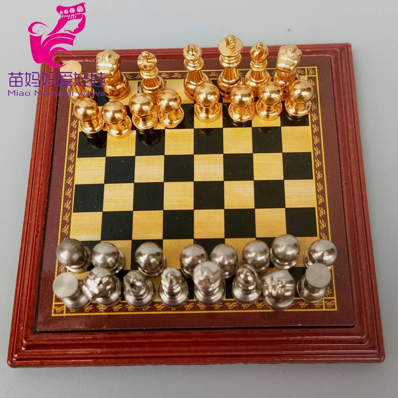 Аксессуары для куклы Mininature имитация шахматной доски Забавные игрушки игры Мини