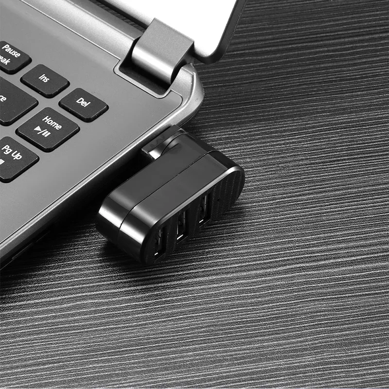 180 градусов вращающийся 3 порта usb-хаб высокоскоростной Универсальный USB 2,0 сплиттер настольный адаптер для ноутбука планшета компьютера