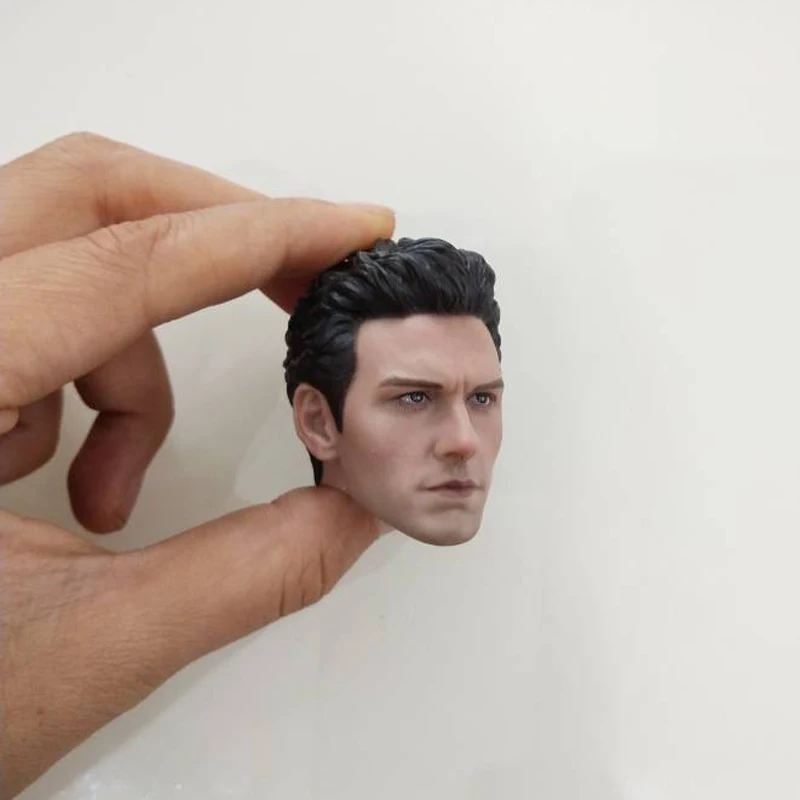 Дешево 1 6 шкала Мужская голова скульптура Джеймс Франко Человек паук Гарри Осборн фигура головы модель игрушка голова резьба