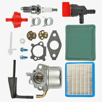 

Carburetor Kit Replacement For Craftsman Tiller Intek 190 6 HP 206 5.5hp Engine Fuel Line Clamps Spark Plug
