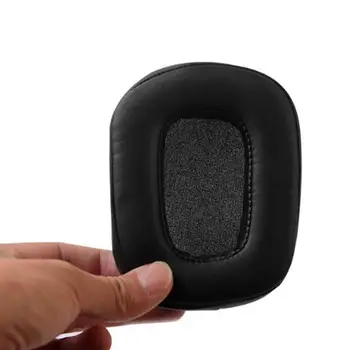 

Square Oval Headphone Earpads Replacement Soft Leather Cover Memory Ear Foam Pads D4K1