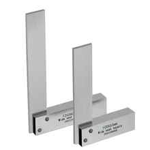 

Square 90-degree square L-shaped ruler With ground seat Precision hardened steel angle ruler 63x10 80x50 100x60 125x80mm