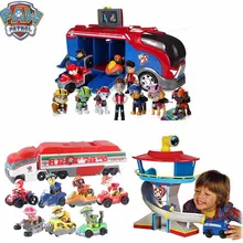 Paw Patrol Автомобильная смотровая башня с музыкальными фигурками Patrulla Canina Paw Patrol автобус игрушки для детей рождественские подарки D67