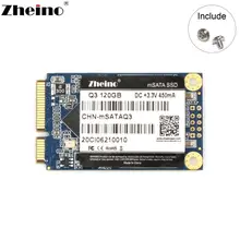 Zheino mSATA SSD 120GB Q3 6 ГБ/сек. Внутренний твердотельный накопитель для ноутбука мини ПК настольный