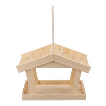 

Wooden Bird Feeder Bird Nest Hanging For Garden Yard Decoration Wall Mount Mangiatoia Per Uccelli New