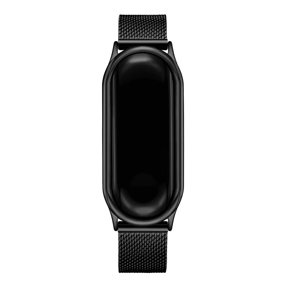 Metal Strap for Xiaomi Mi Band 6 4 3 5 Wrist Band Bracelet Replacement for Mi Band 3 4 5 6 Screwless Stainless Steel Wristbands
