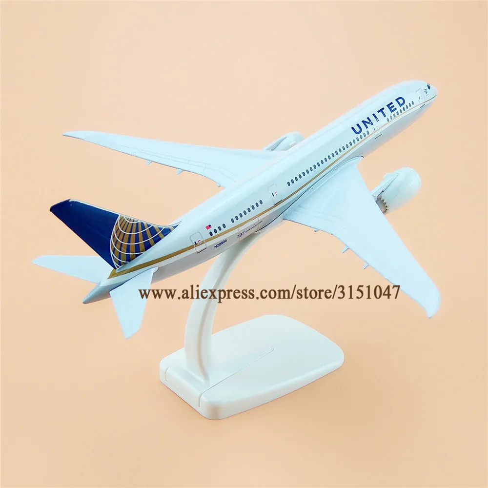 Модель самолета 20 см Air American United модель из металлического сплава для авиакомпаний