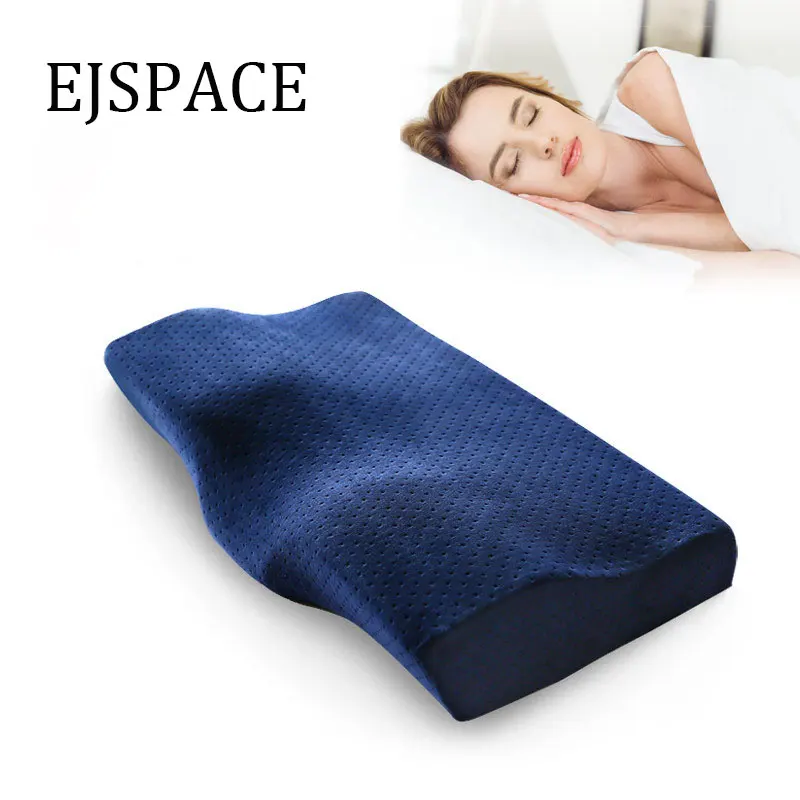 

EJSPACE Memory Pillow Neck Solft protection Slow Rebound Memory Foam Sleeping Bedding Pillow Health Cervical Neck