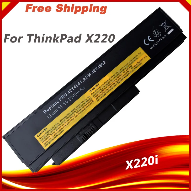 Аккумулятор для ноутбука ThinkPad X220 X220I X220S Series 0A36281 42T4861 42T4862 0A36282 0A36283 | Компьютеры и
