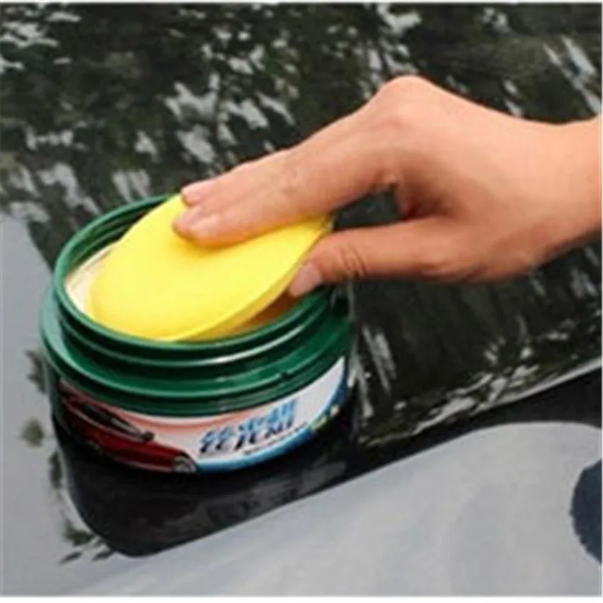 12 pcs/set Car Wax Sponge Anti-Scratch Car Care Sponge Polishing Towel Tyre Dressing Foam Yellow Automobile Cleaning Tool