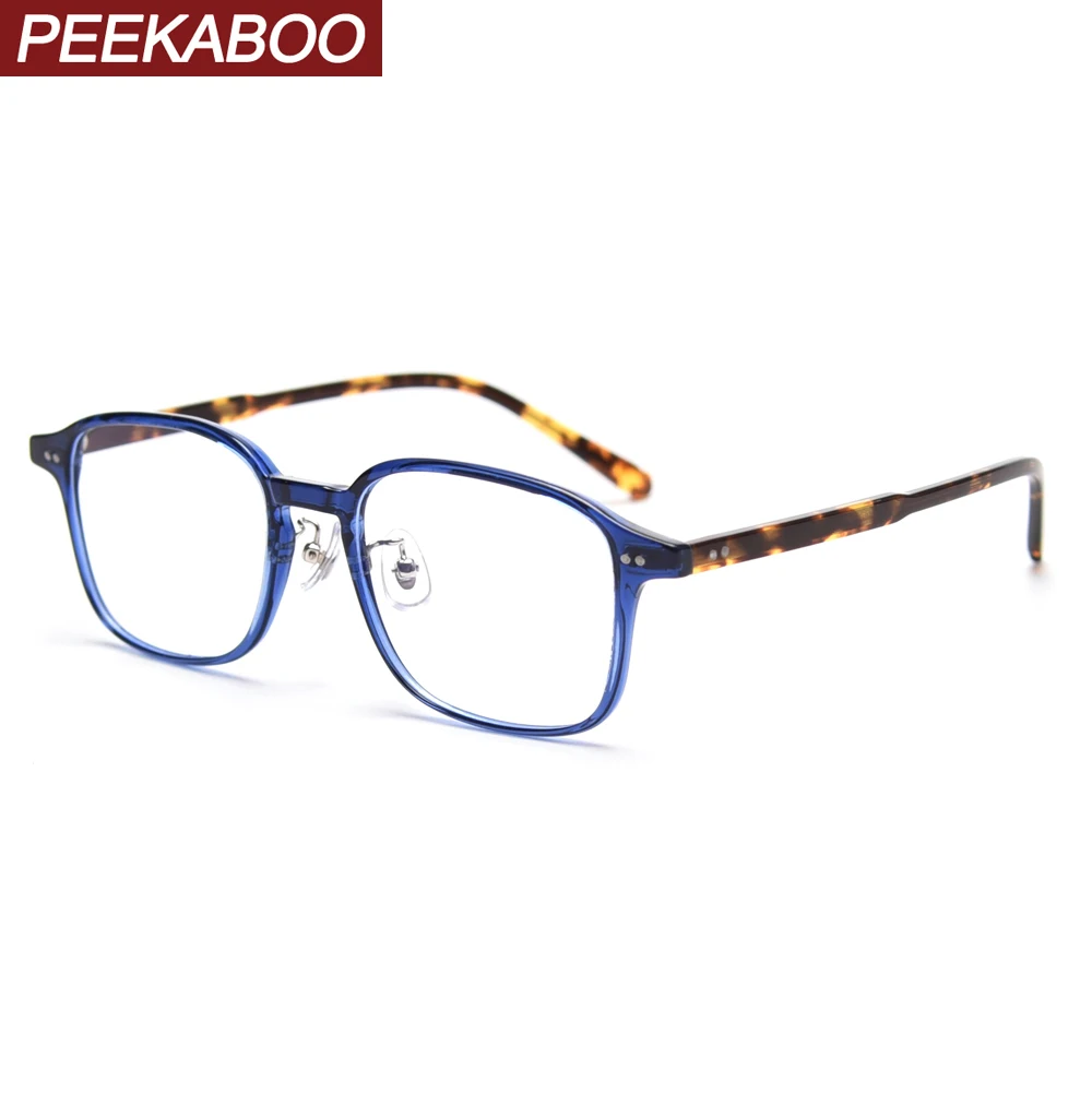 Квадратные очки Peekaboo tr90 для женщин оптические ацетатные Ретро оправы очков