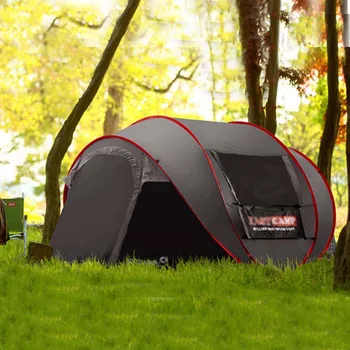 

New Style Pop Up Ultralarge 4~5 Person Fully Automatic Speed Open With Mosquito Net Outdoor Camping Beach Tent Sun Shelter