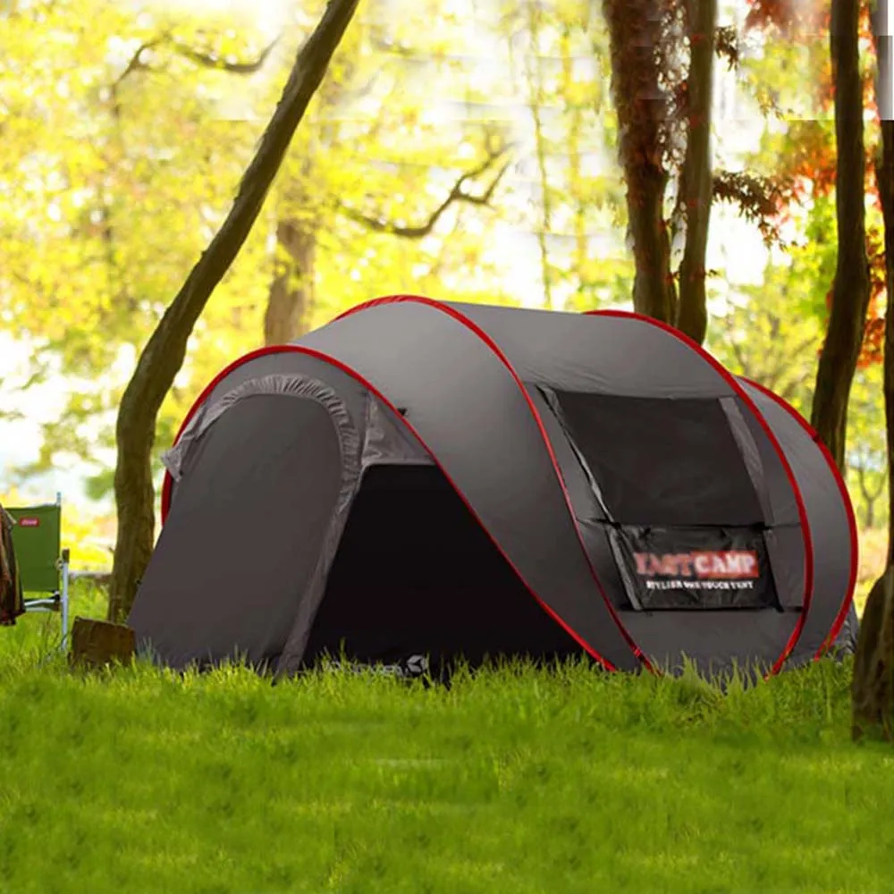 Cena W nowym stylu Pop Up Ultralarge 4 ~ 5 osób w pełni automatyczna prędkość otwarta z moskitierą Outdoor Camping namiot plażowy Sun Shelter