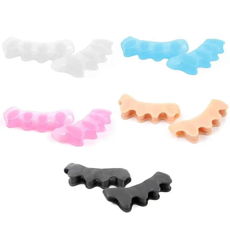 Toe Hair Straighteners Gel Toe Separators Correctors for Dancers Yogis Athletes Treatment for Calluses Relief Hammer Toe Valgus
