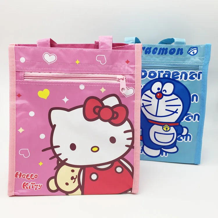 Мультяшный водонепроницаемый контейнер сумка для обеда KT cat Doraemon Ланч-бокс с двойной молнией